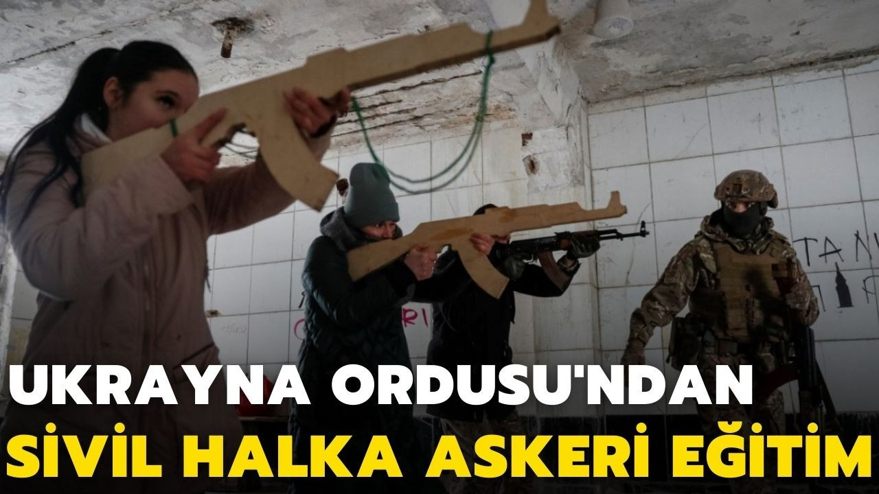 Ukrayna'da askerler, sivil halkı hazırlıyor