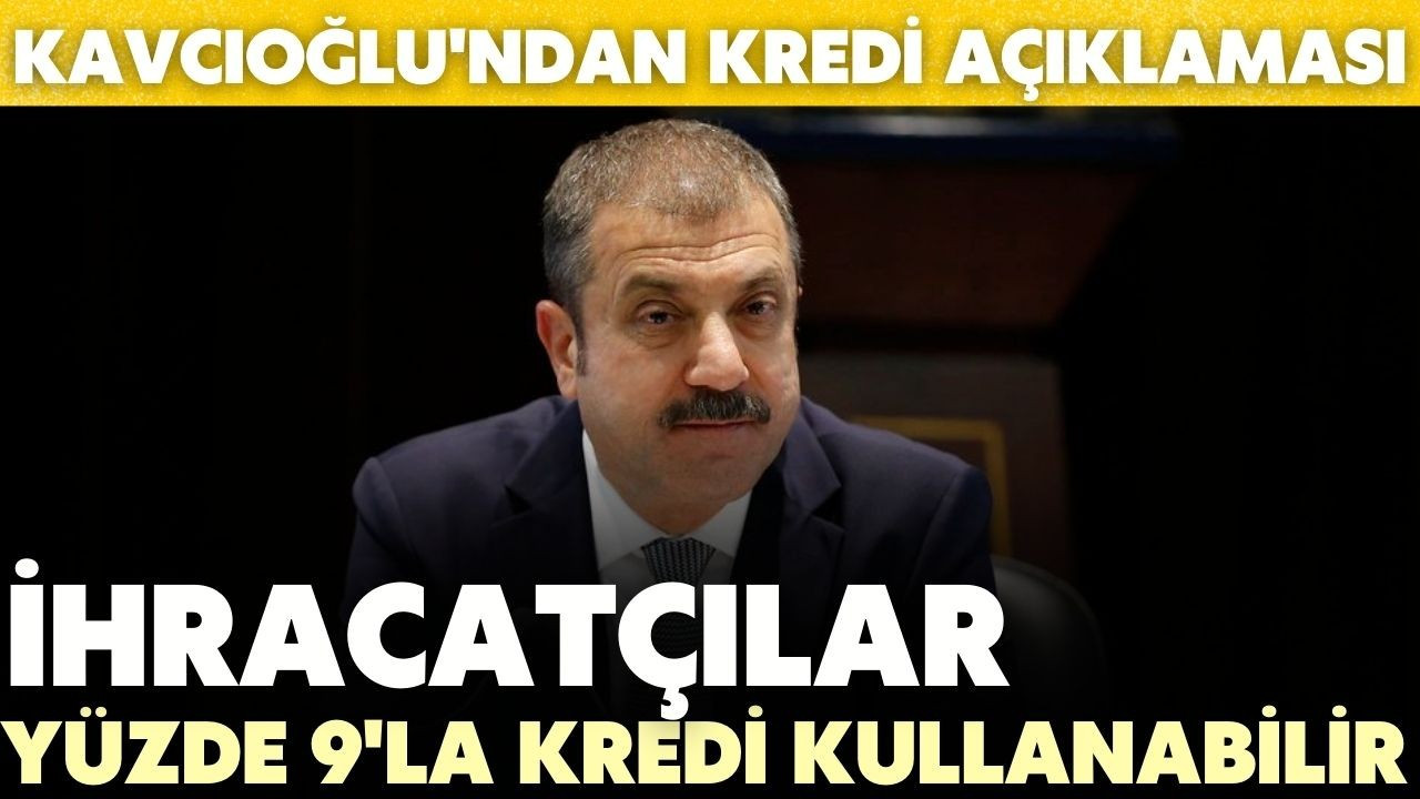 Kavcıoğlu'ndan kredi açıklaması