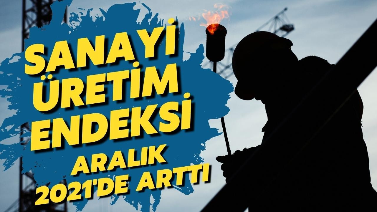 Sanayi üretim endeksi Aralık 2021'de arttı