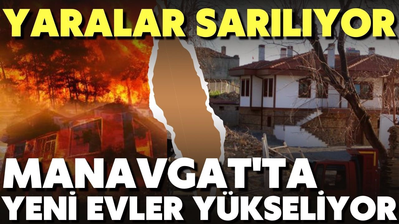 Manavgat'ta yangının yaraları sarılıyor