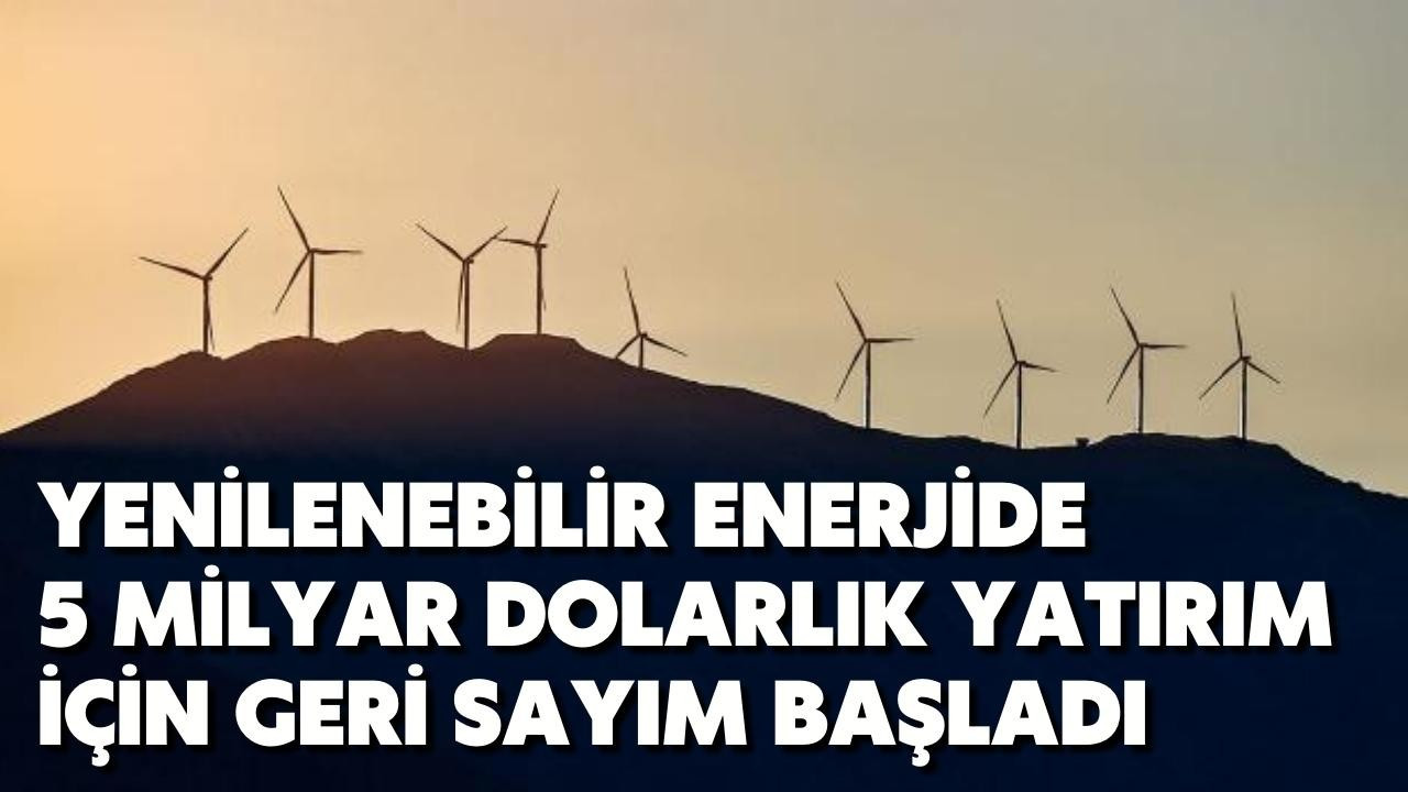 Yenilenebilir enerjide yatırım