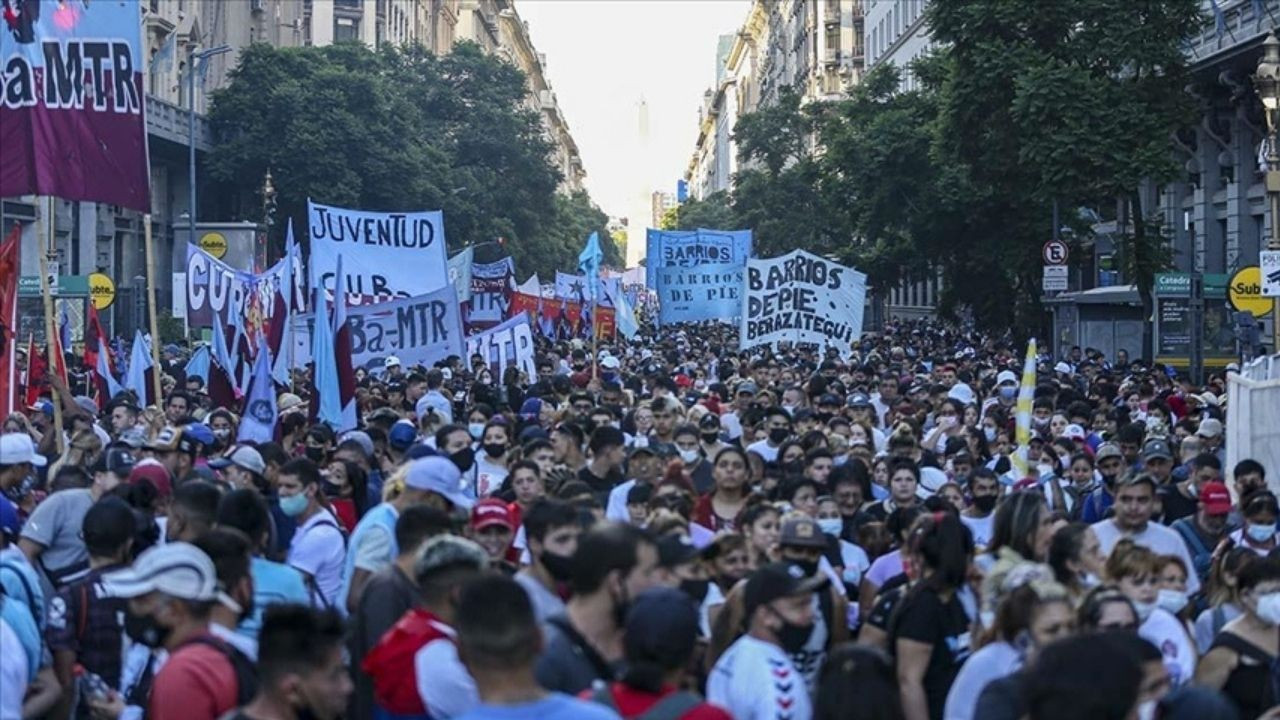 Arjantin'de IMF karşıtı gösteri düzenlendi