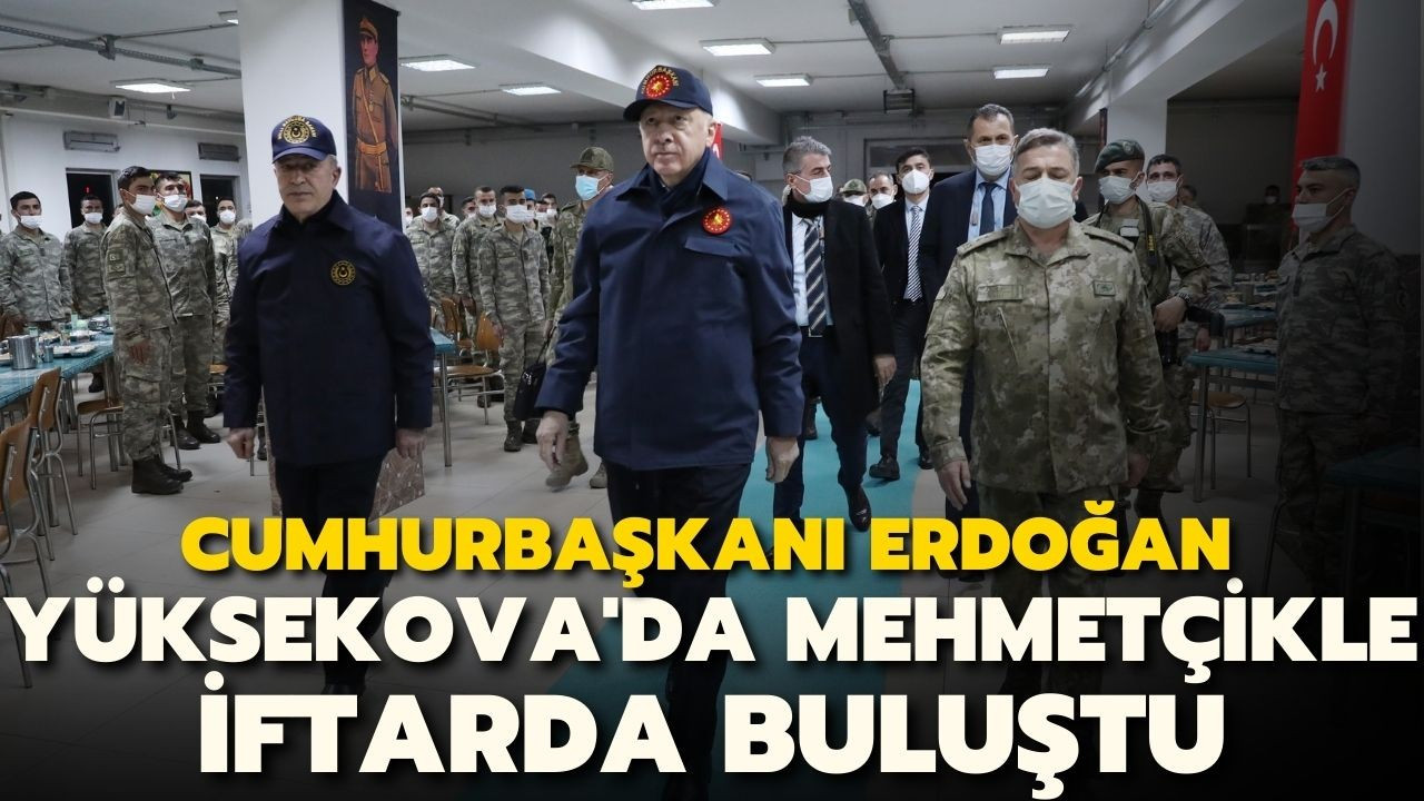 Cumhurbaşkanı Erdoğan, Mehmetçikle iftar yaptı