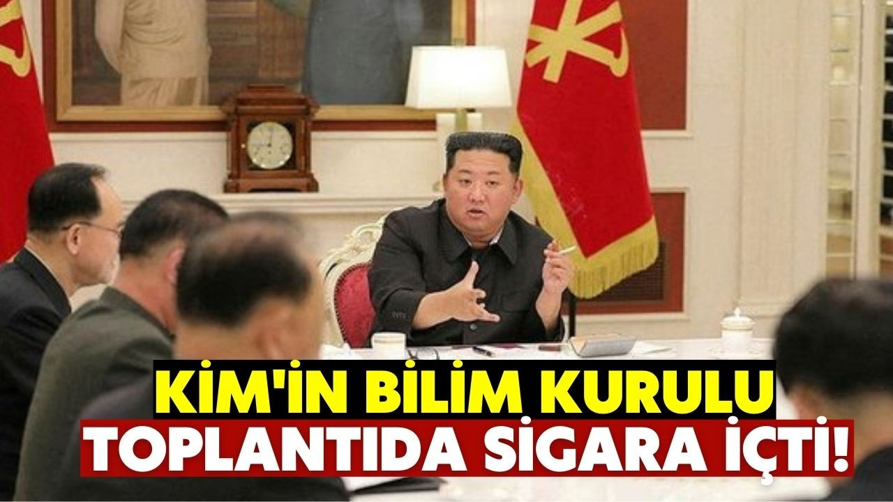 Kuzey Kore lideri Kim, Kovid-19 toplantısında sigara içti