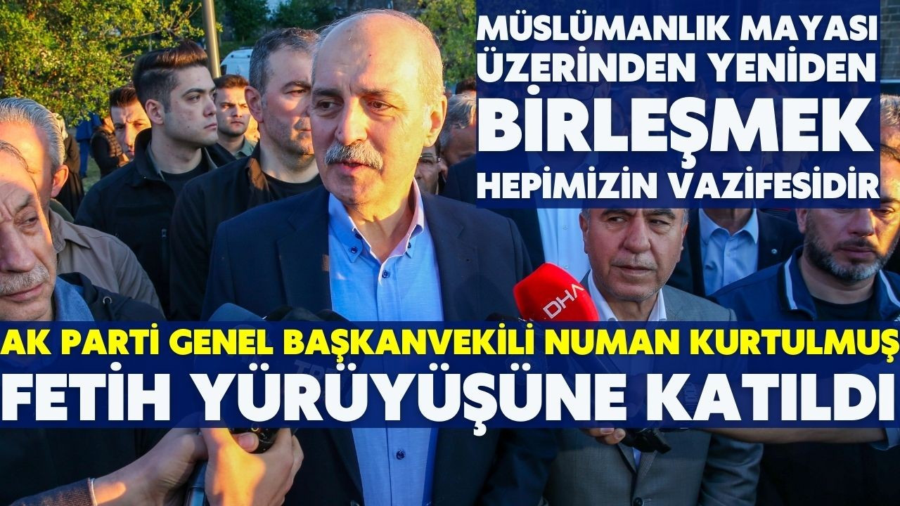 Kurtulmuş, Diyarbakır'da"Fetih Yürüyüşü'ne katıldı