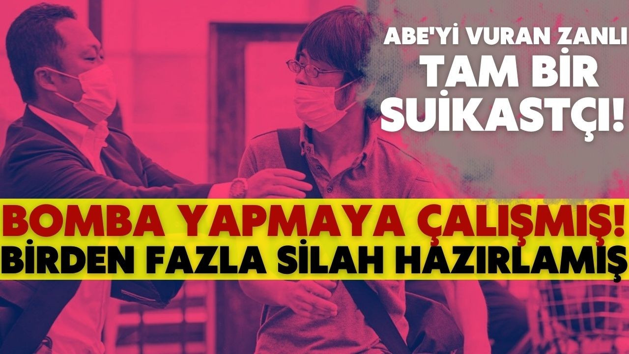 Abe'yi vuran zanlı, bomba yapmaya çalışmış!