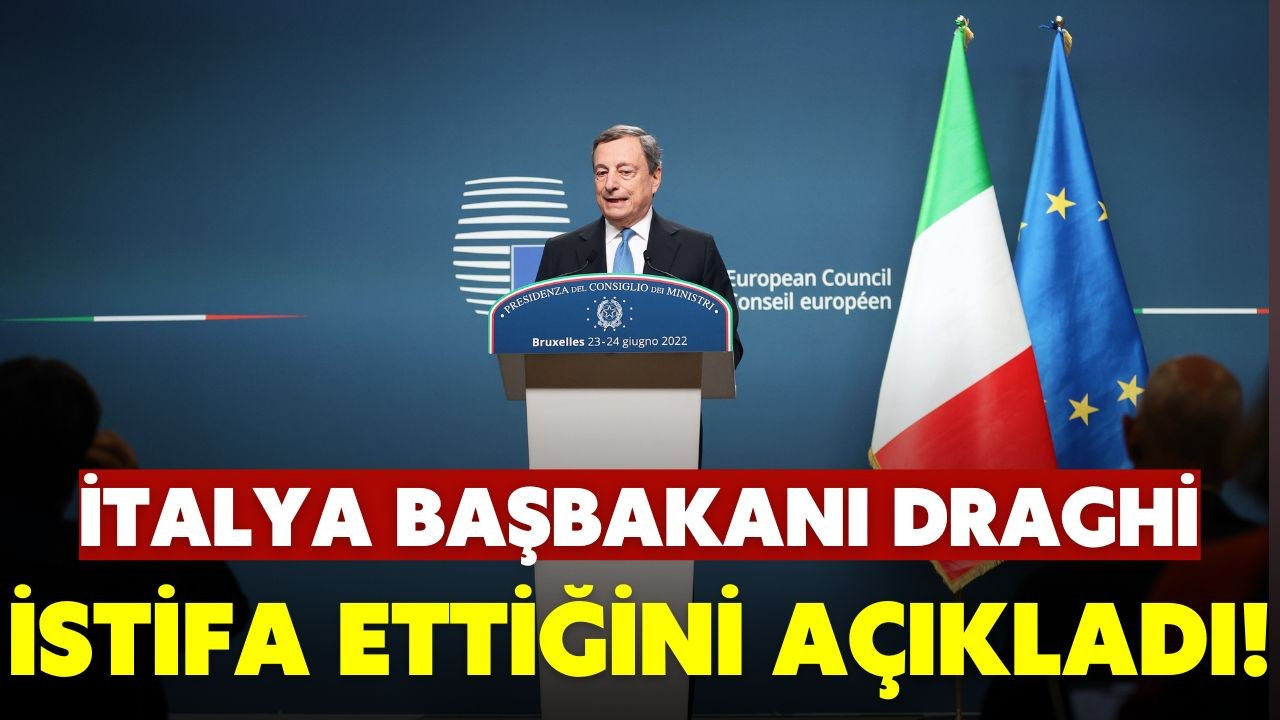 İtalya Başbakanı Mario Draghi, istifa edecek