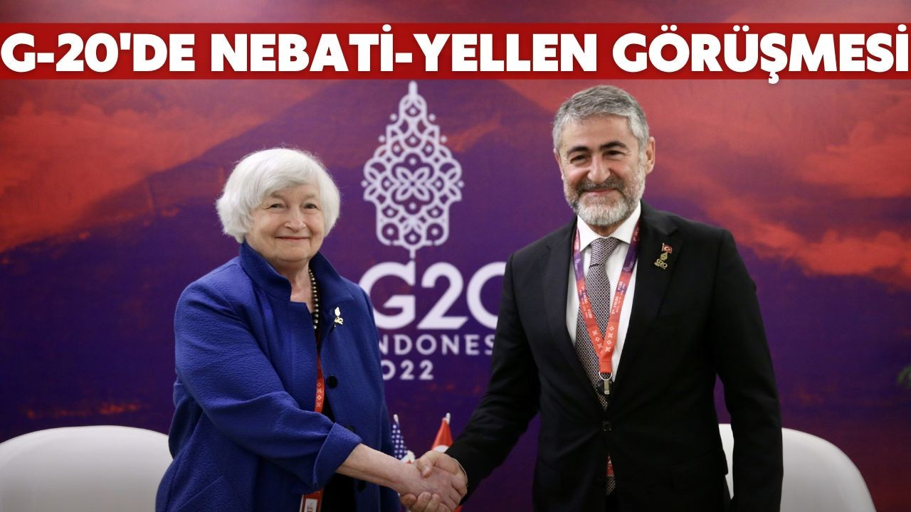 Bakan Nebati, ABD'li mevkidaşı Yellen ile görüştü!