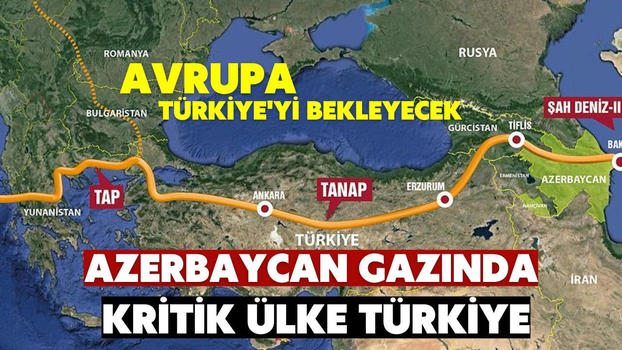 Azerbaycan gazında kilit ülke Türkiye!