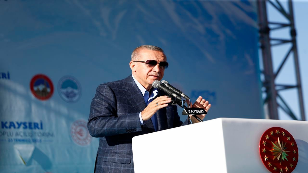 Kayseri'de toplu açılış töreninde konuştu