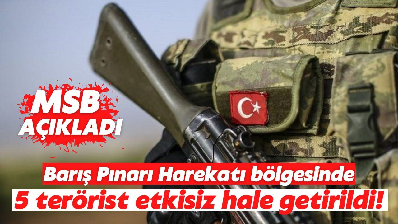 PKK/YPG'li 5 terörist etkisiz hale getirildi