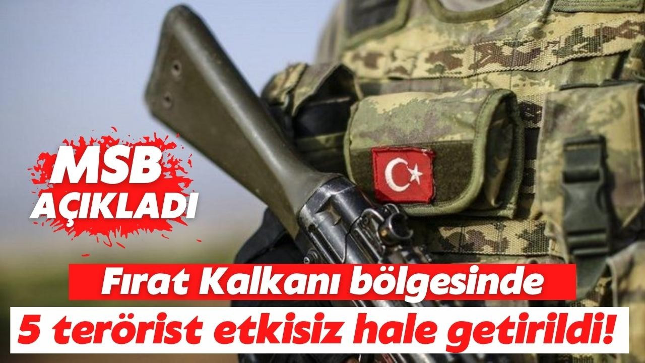 PKK/YPG'li 5 terörist etkisiz hale getirildi!