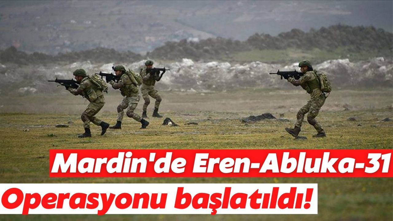 Mardin'de, Eren-Abluka-31 operasyonu başlatıldı