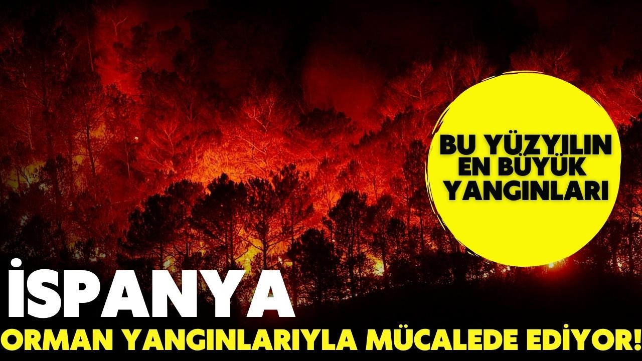 İspanya orman yangınlarıyla mücadele ediyor!