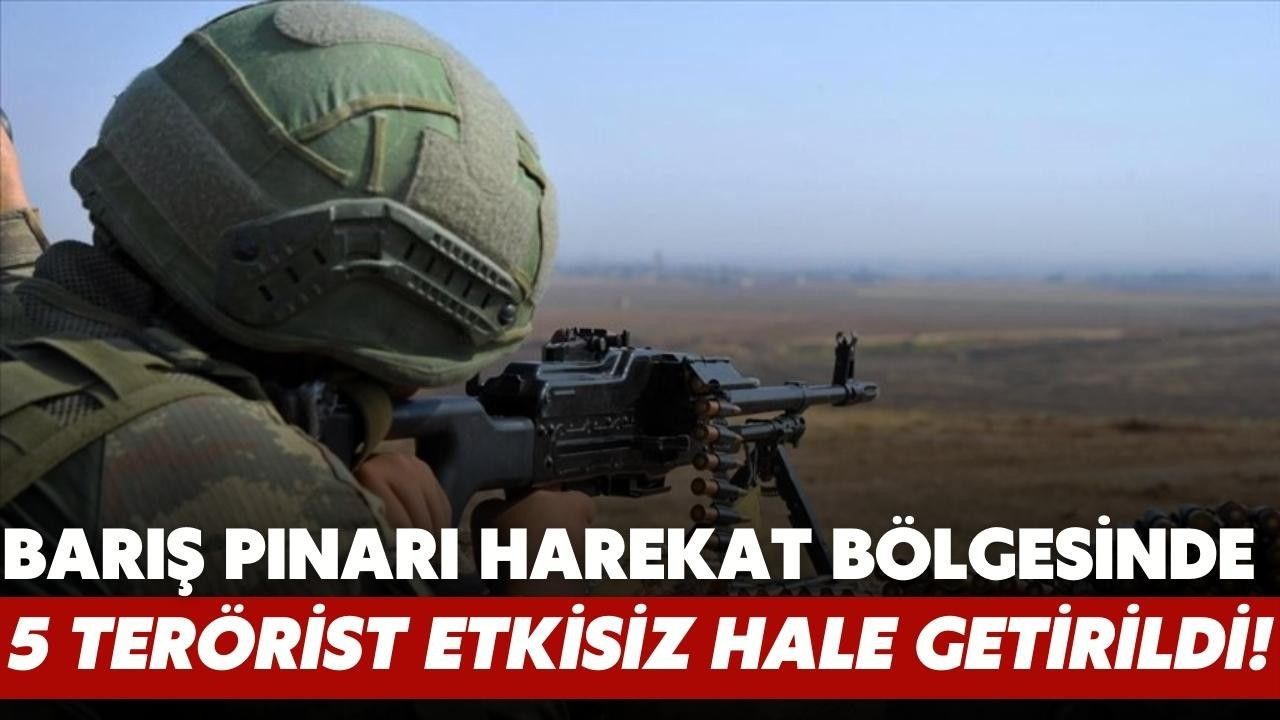 5 PKK/YPG'li terörist etkisiz hale getirildi!