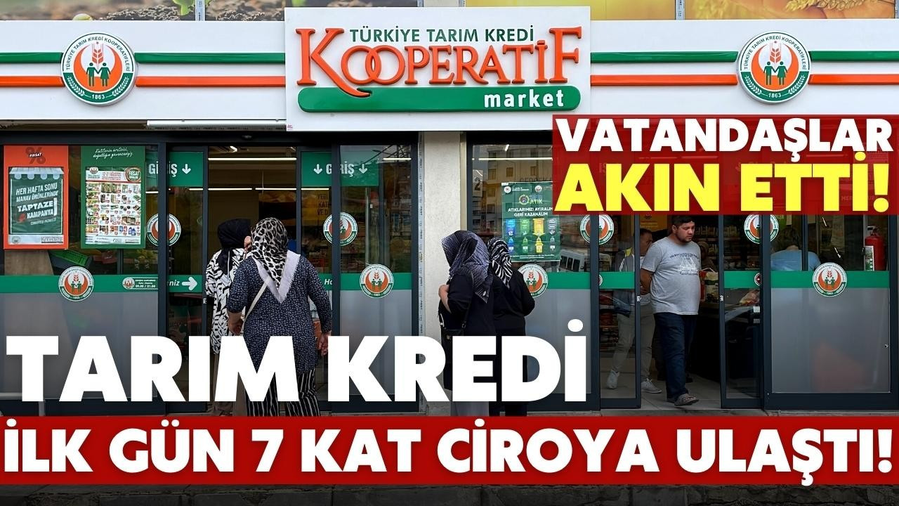 Tarım Kredi ilk gün 7 kat ciroya ulaştı!