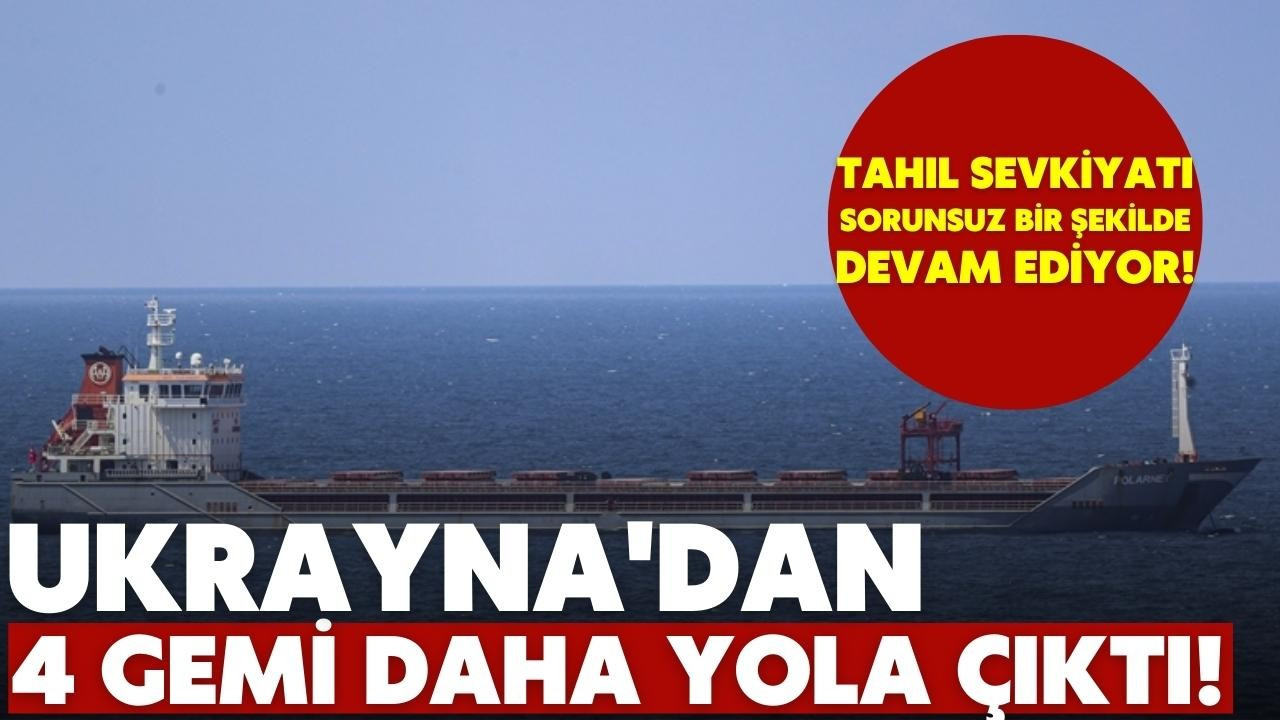 Tahıl taşıyan 4 gemi daha Ukrayna'dan hareket etti