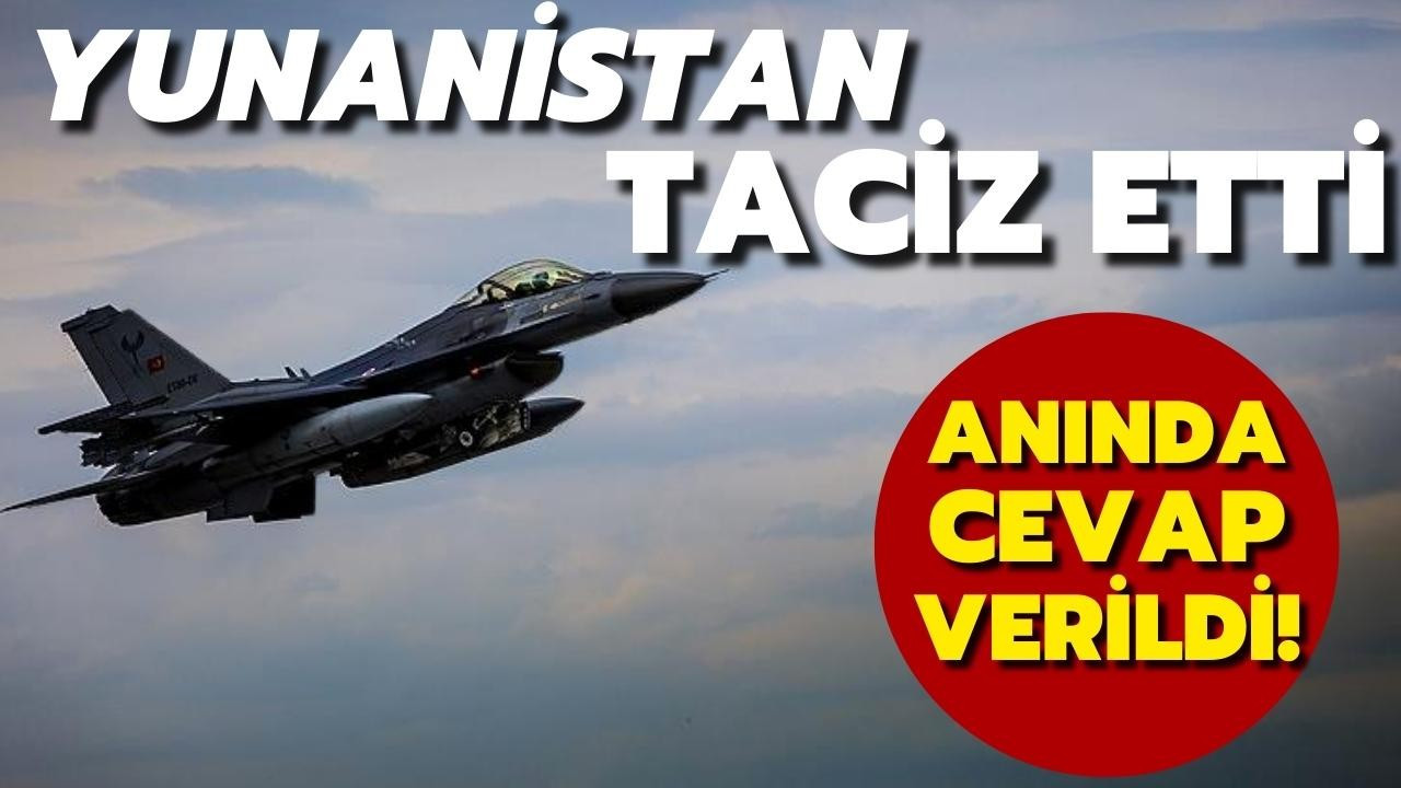 Türk F-16'larını Yunan uçakları yine taciz etti!