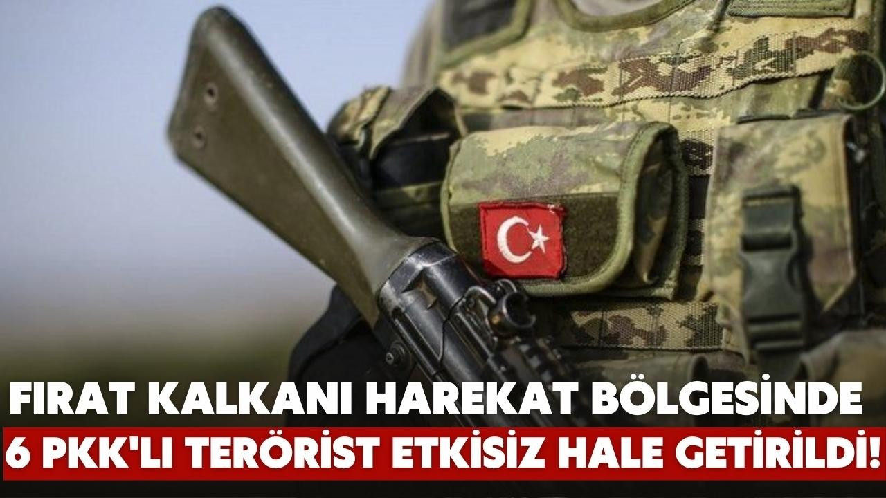 6 PKK/YPG'li terörist etkisiz hale getirildi!