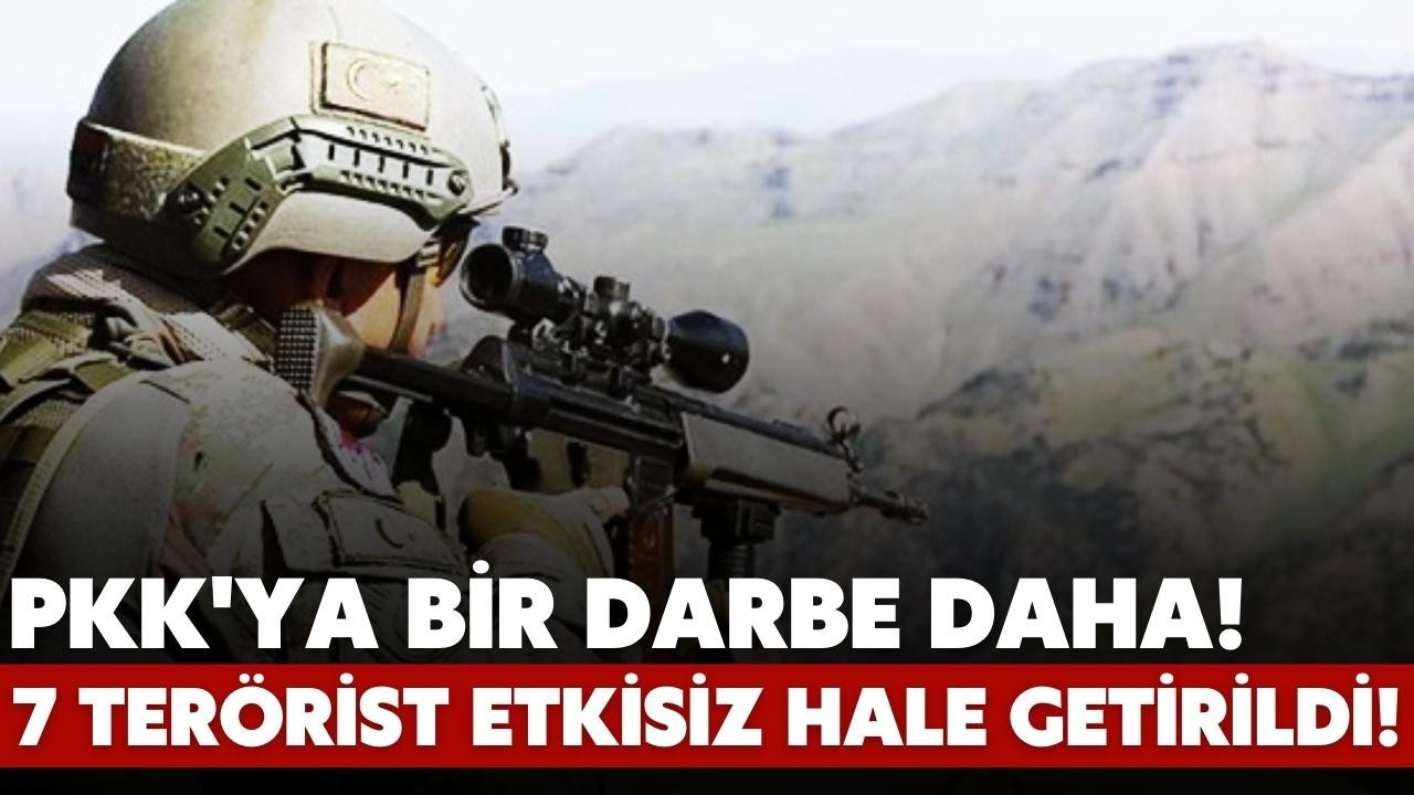 7 PKK/YPG'li terörist etkisiz hale getirildi!