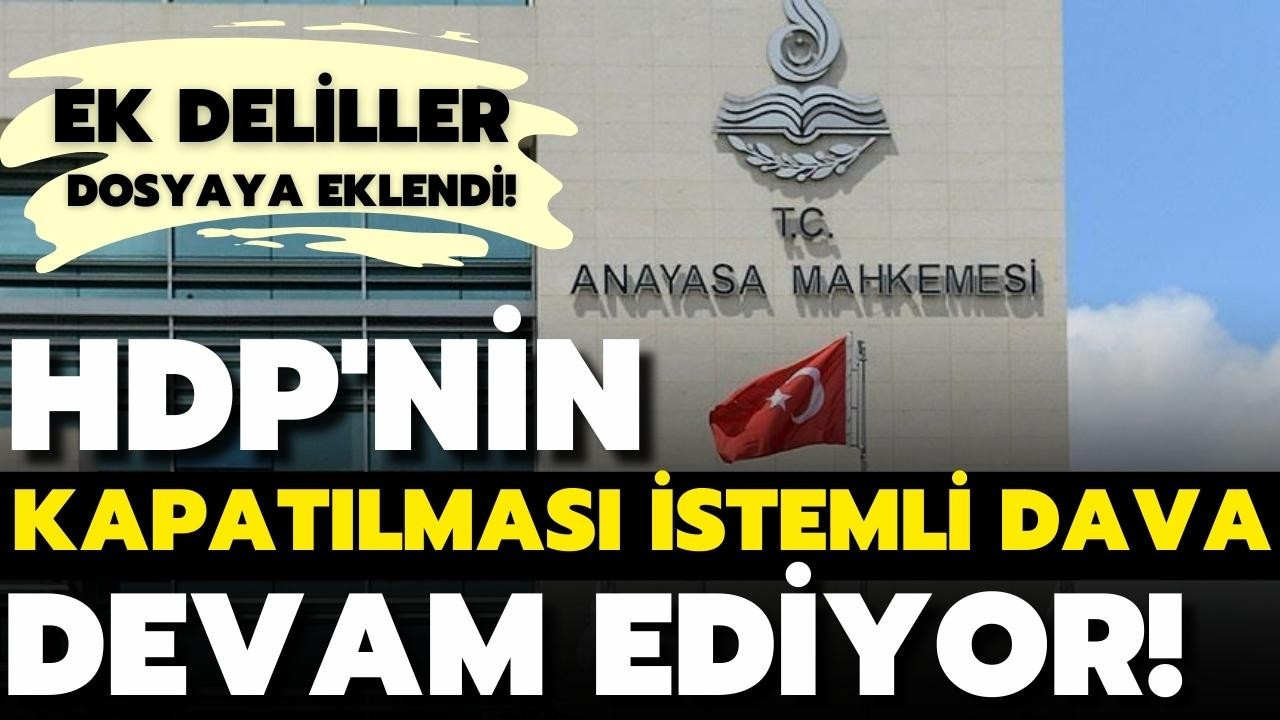 HDP'nin kapatılması istemli dava devam ediyor!