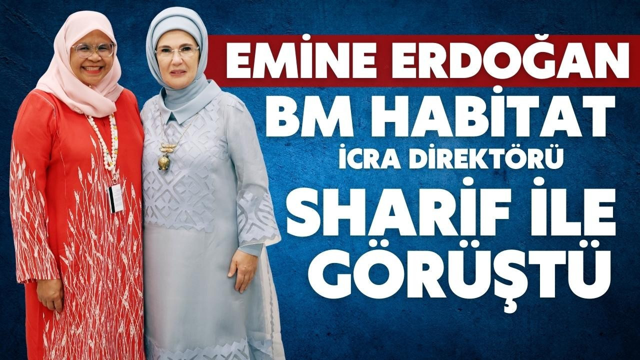 Emine Erdoğan, New York'ta Sharif'le görüştü