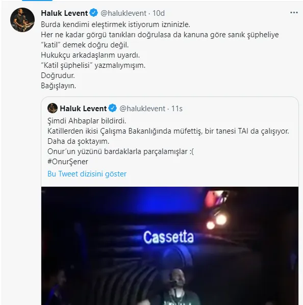 Müzisyen Onur Şener katledildi, sanat camiasından tepki yağdı!
