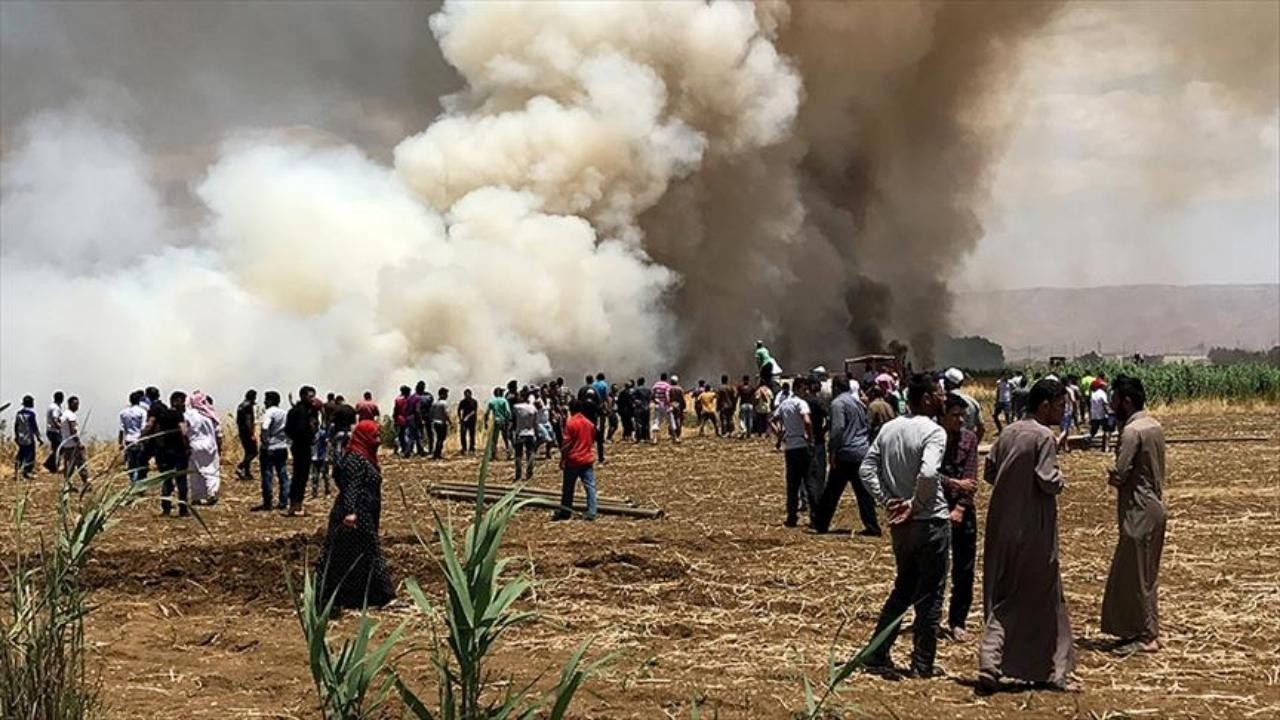 Lübnan'da mültecilerin kaldığı kampta yangın çıktı