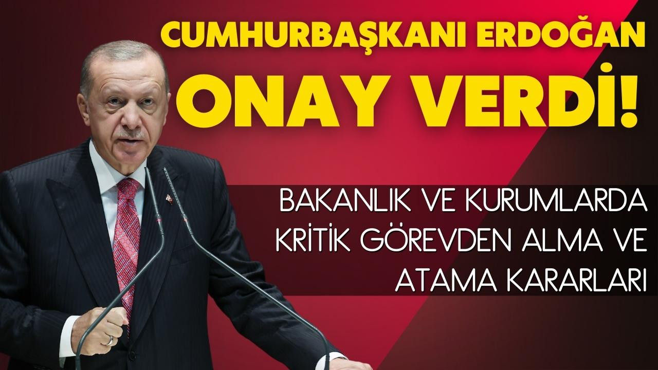Cumhurbaşkanı Erdoğan, onay verdi!