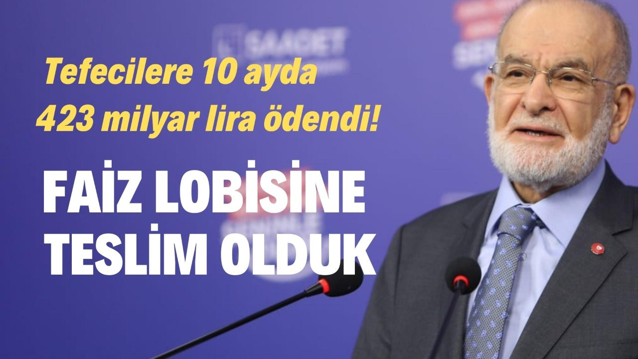 Vatandaş faiz lobisine teslim edildi