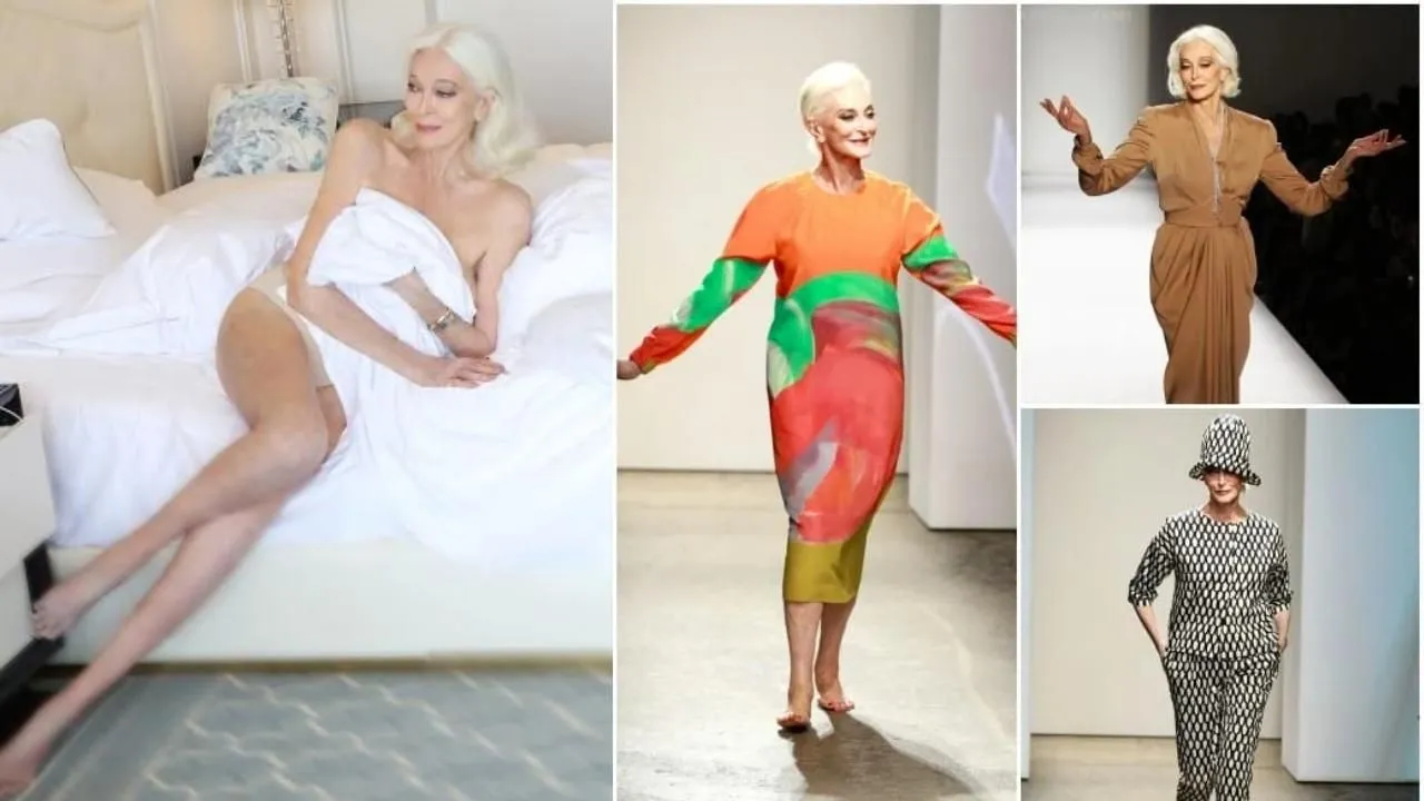 91 yaşındaki model güzelliğiyle büyülüyor!