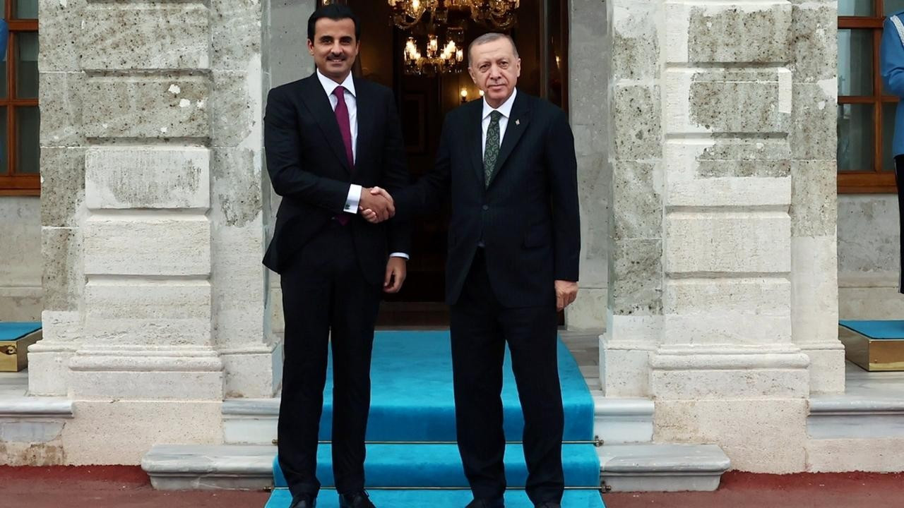 Erdoğan, Katar Emiri Şeyh Temim ile görüştü!
