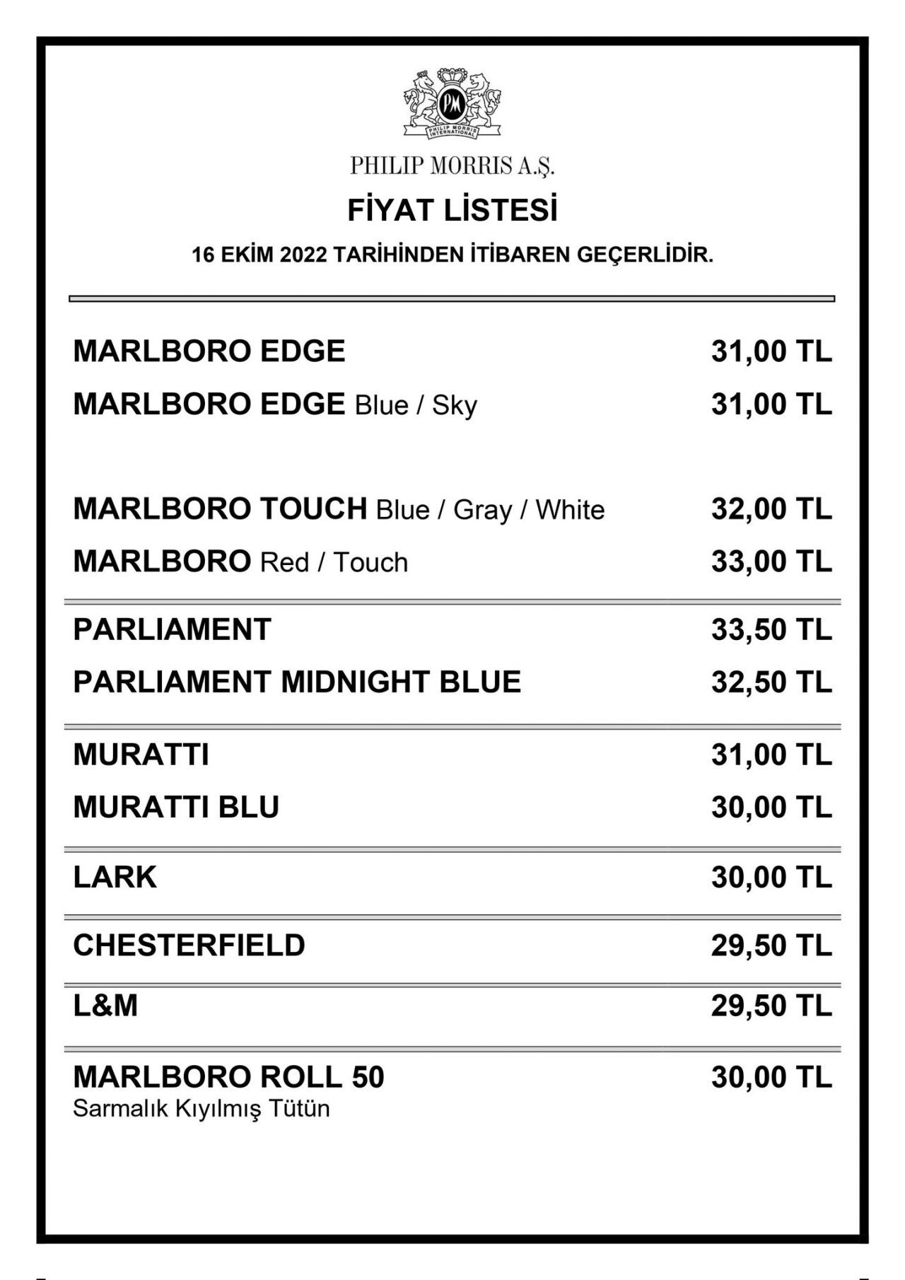 Sigaraya zam geldi! İşte zamlı fiyat listesi! - Sayfa 8