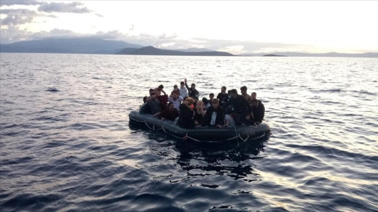 Bodrum açıklarında 45 düzensiz göçmen yakalandı!