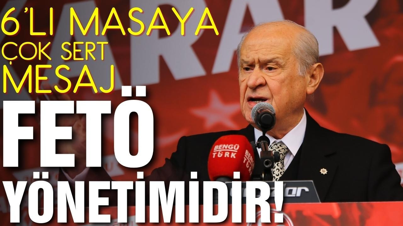 Bahçeli: Bu bir FETÖ yönetimidir!