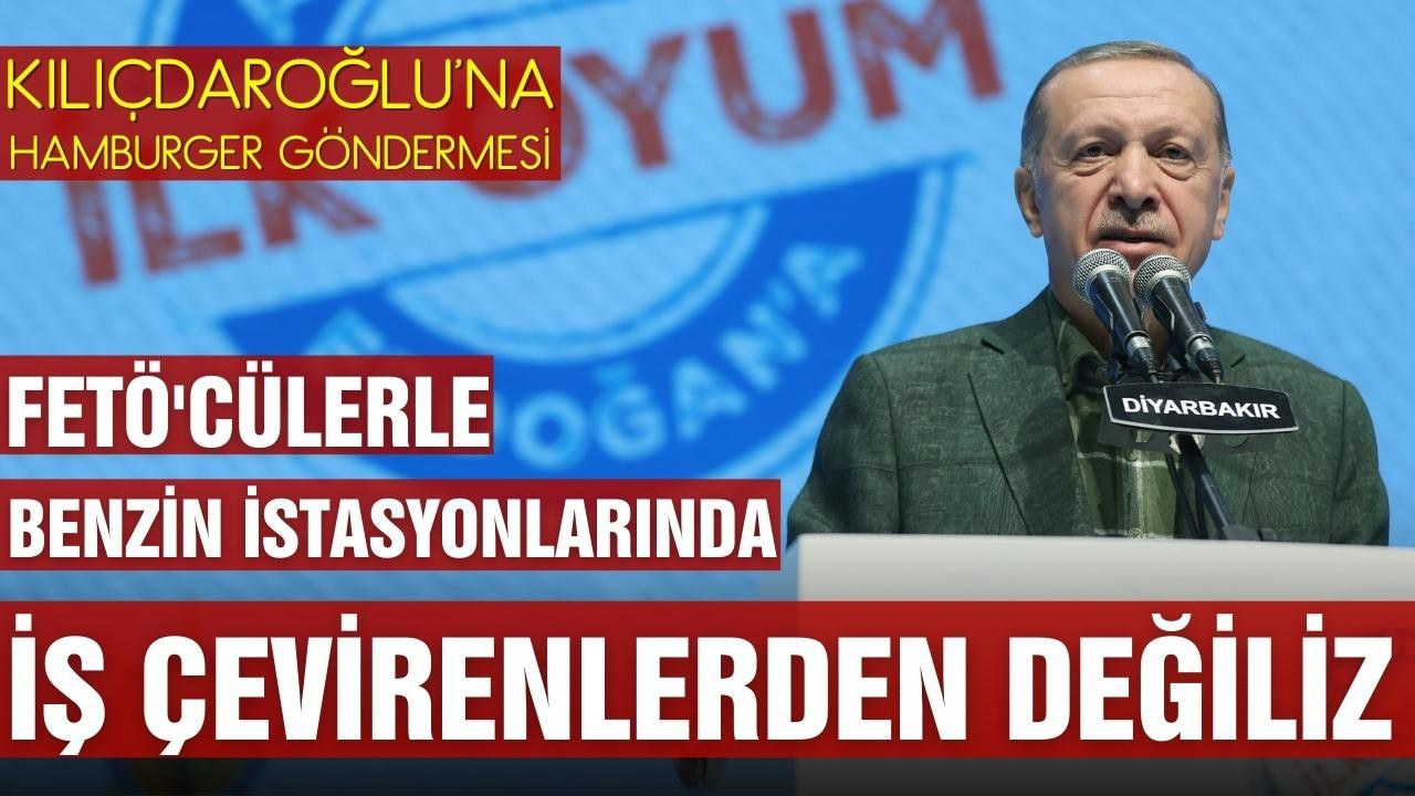 Erdoğan'dan Kılıçdaroğlu'na "hamburger" göndermesi