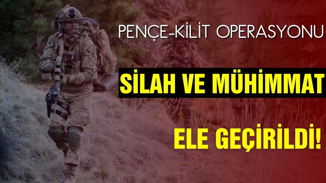 Pençe-Kilit'de PKK'ya ait mühimmat ele geçirildi!