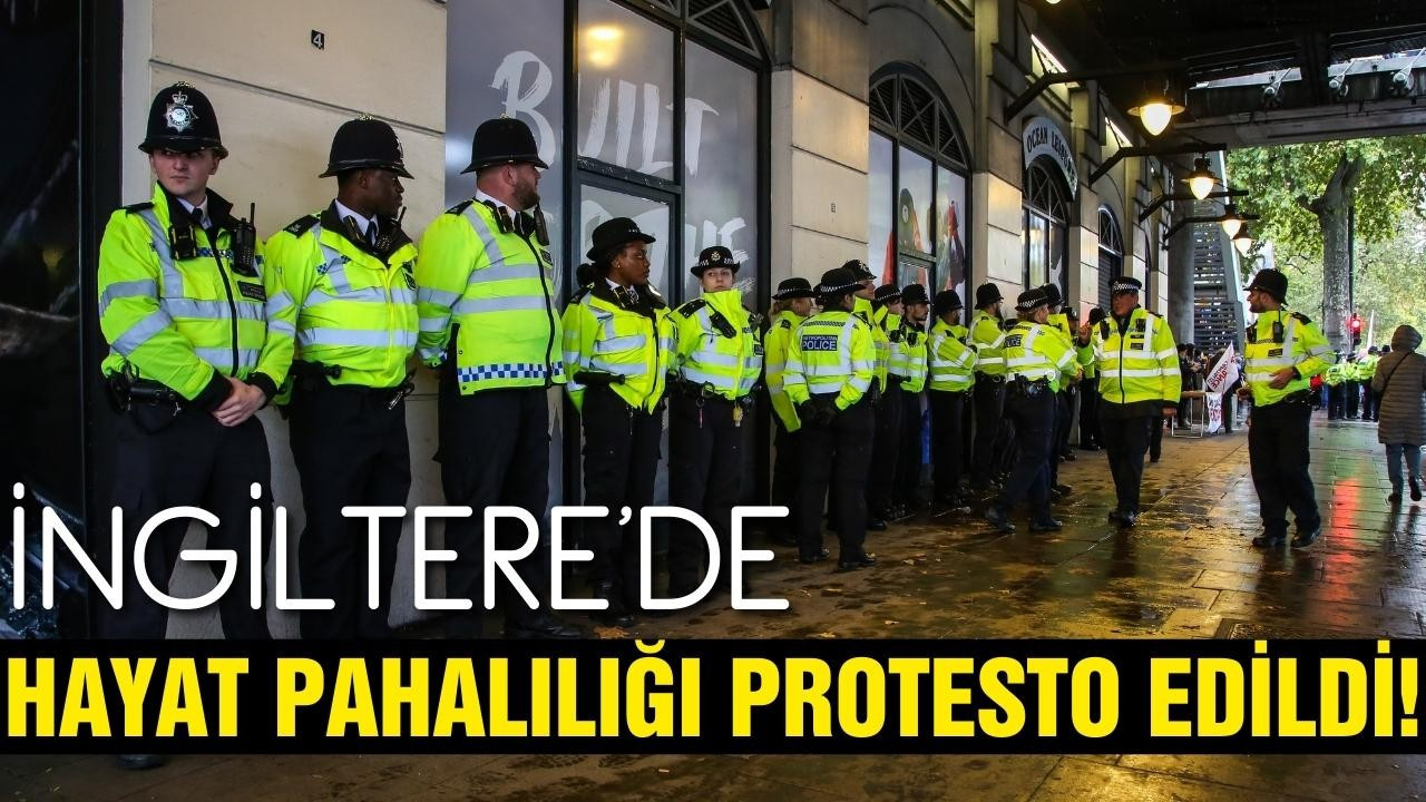 İngiltere'de enflasyon protesto edildi!