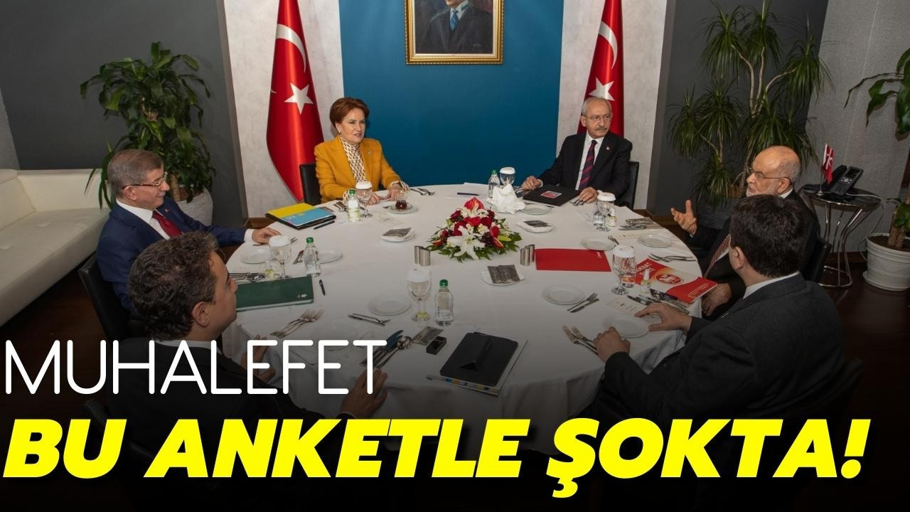 Muhalefet bu anketle şokta!