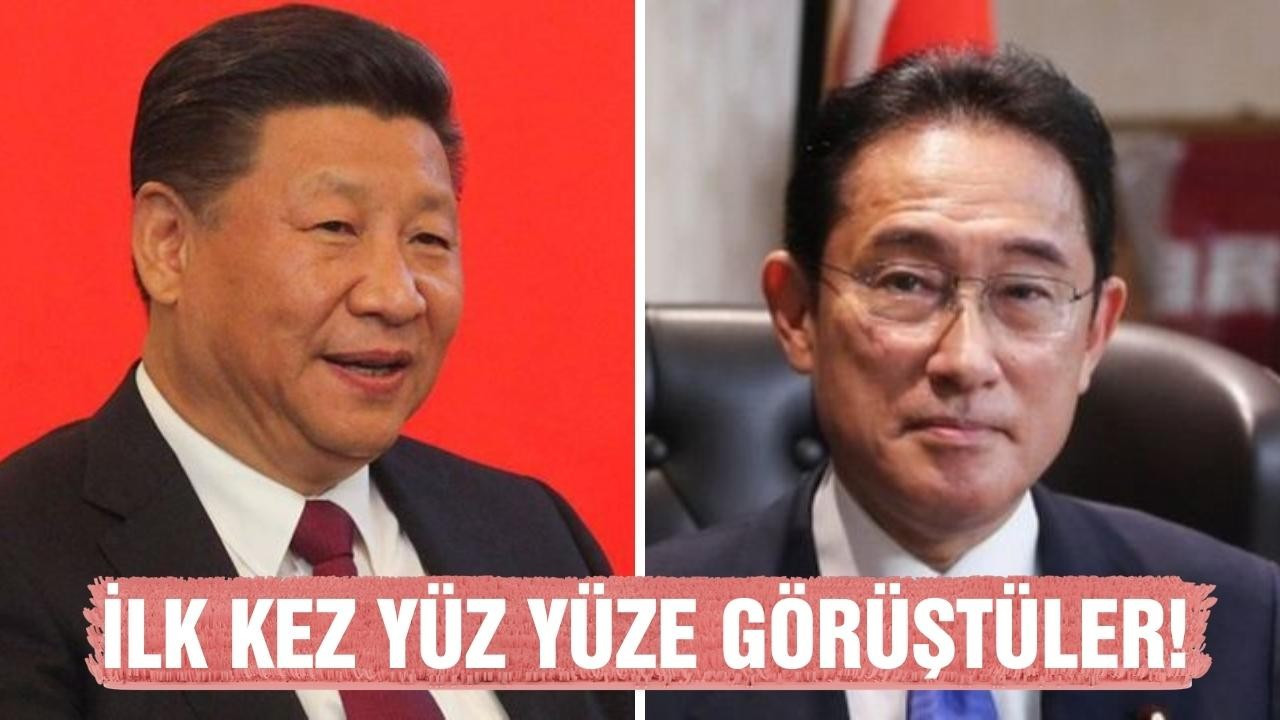 Çin ve Japon liderleri, ilk kez yüz yüze görüştü!