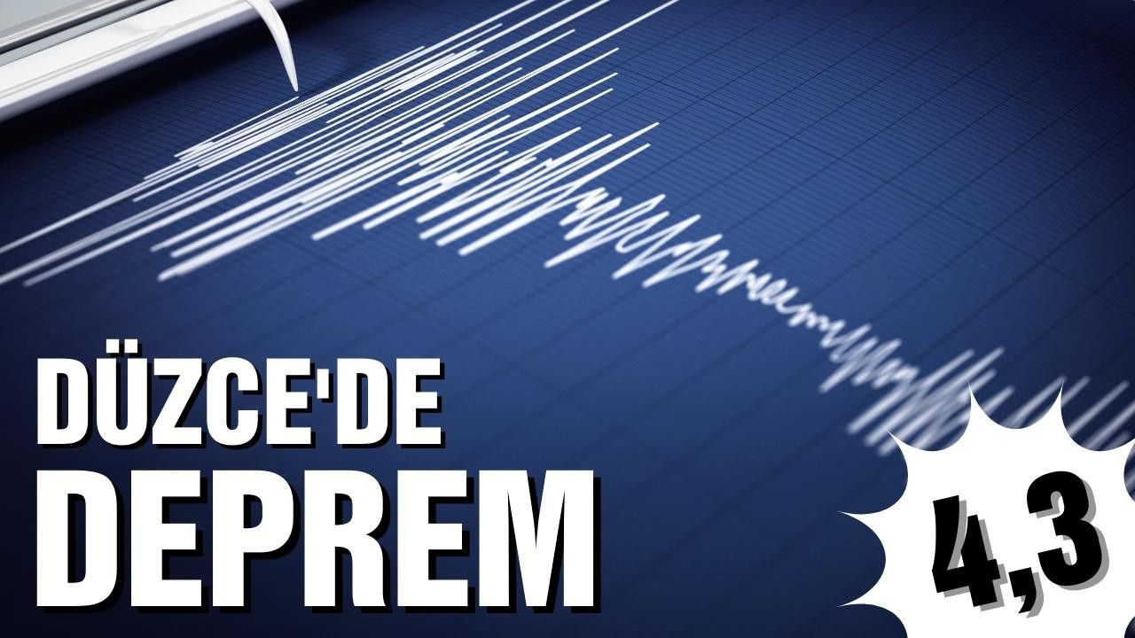 Düzce'de 4,3 büyüklüğünde deprem