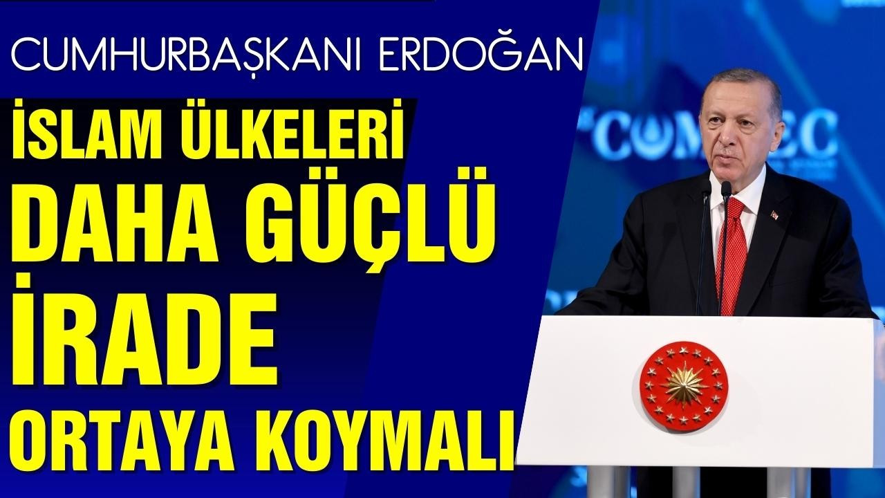 Erdoğan'dan İslam ülkelerine mesaj