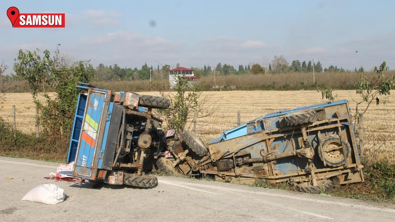 İki tarım aracının çarpıştığı kazada 1 kişi öldü