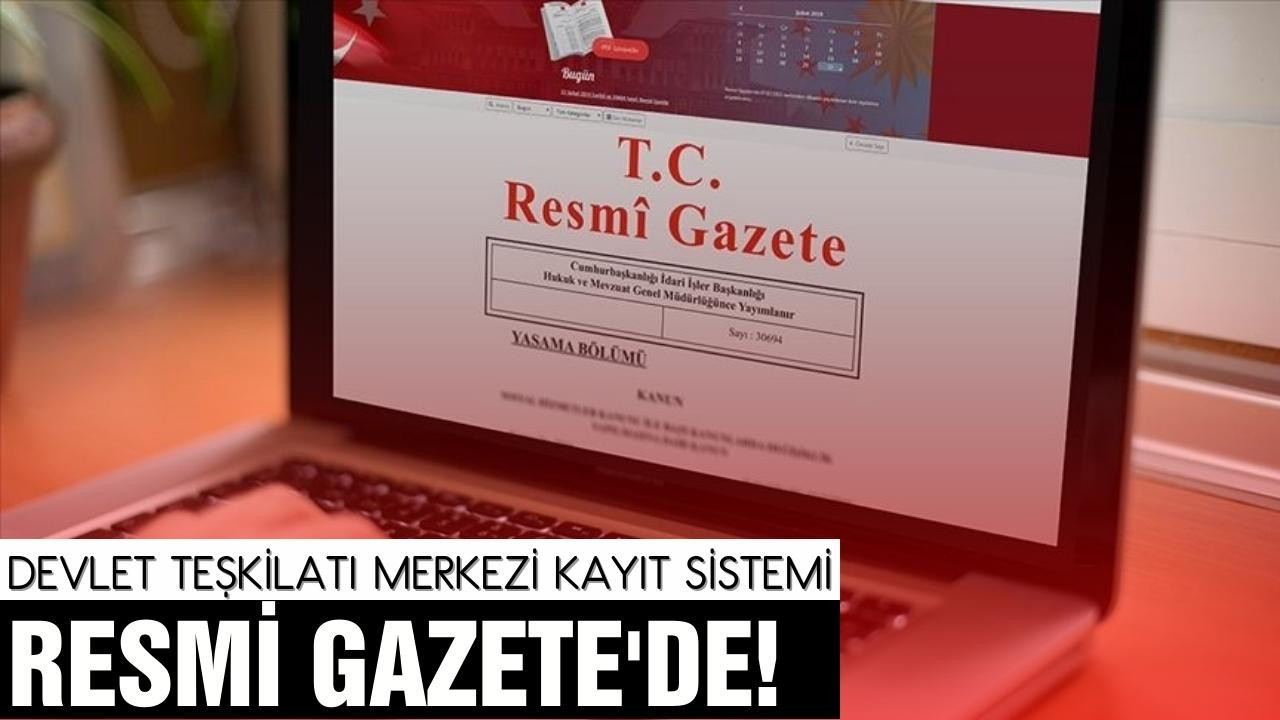 DETSİS Resmi Gazete'de