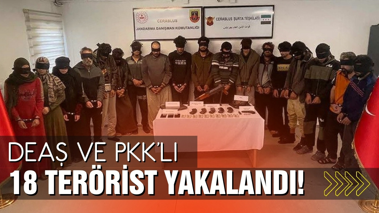 DEAŞ ve PKK'lı 18 terörist yakalandı