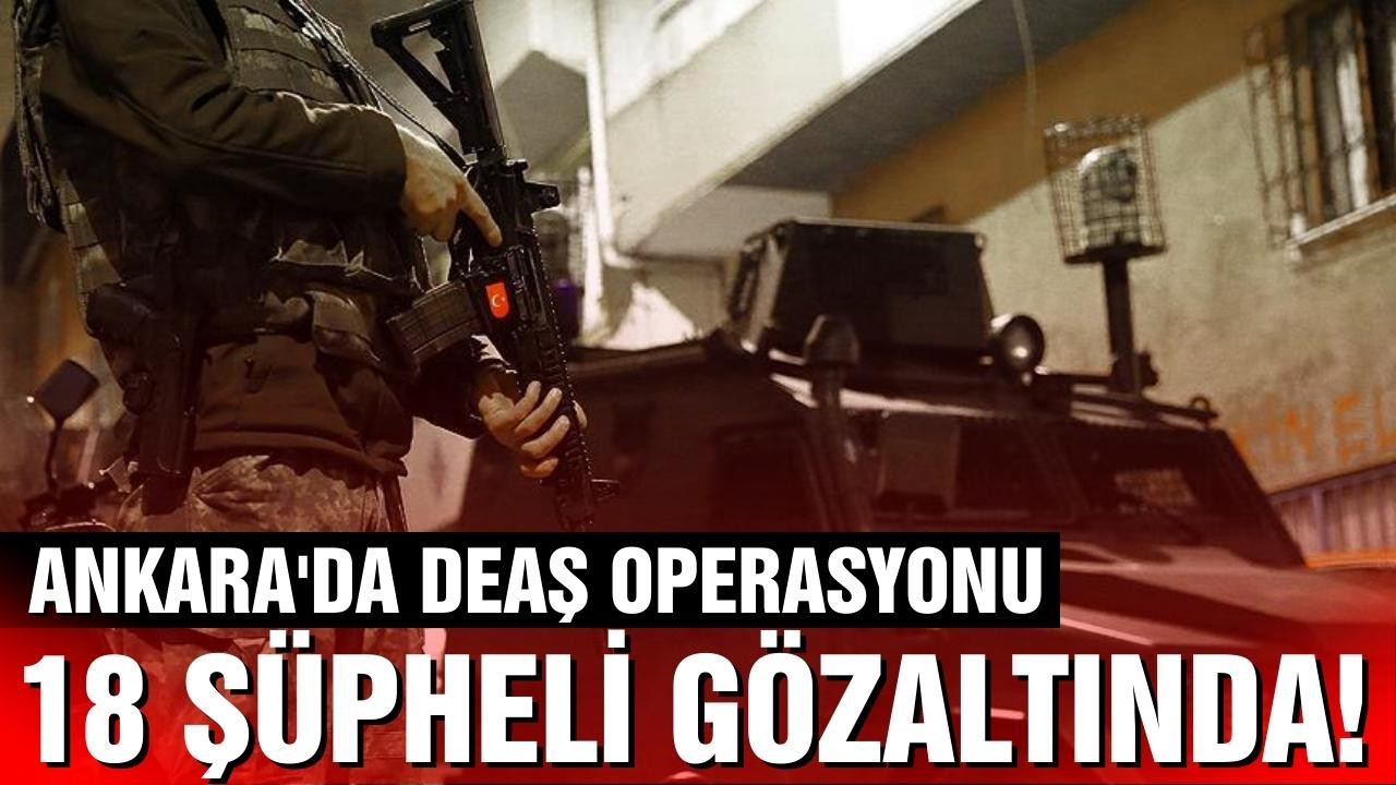 DEAŞ'a yönelik operasyonda 18 terörist yakalandı!