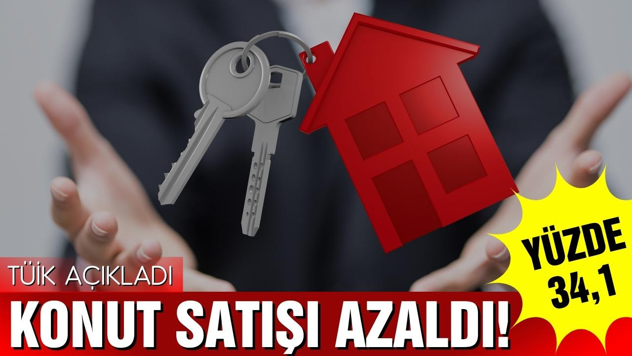 Konut satışı azaldı!