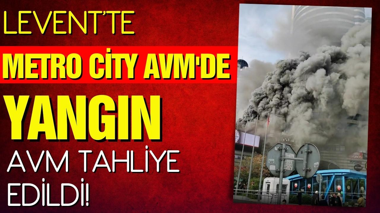 İstanbul'da Metro City AVM'de yangın