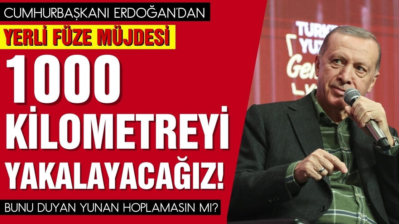 Cumhurbaşkanı Erdoğan'dan yerli füze Tayfun mesajı