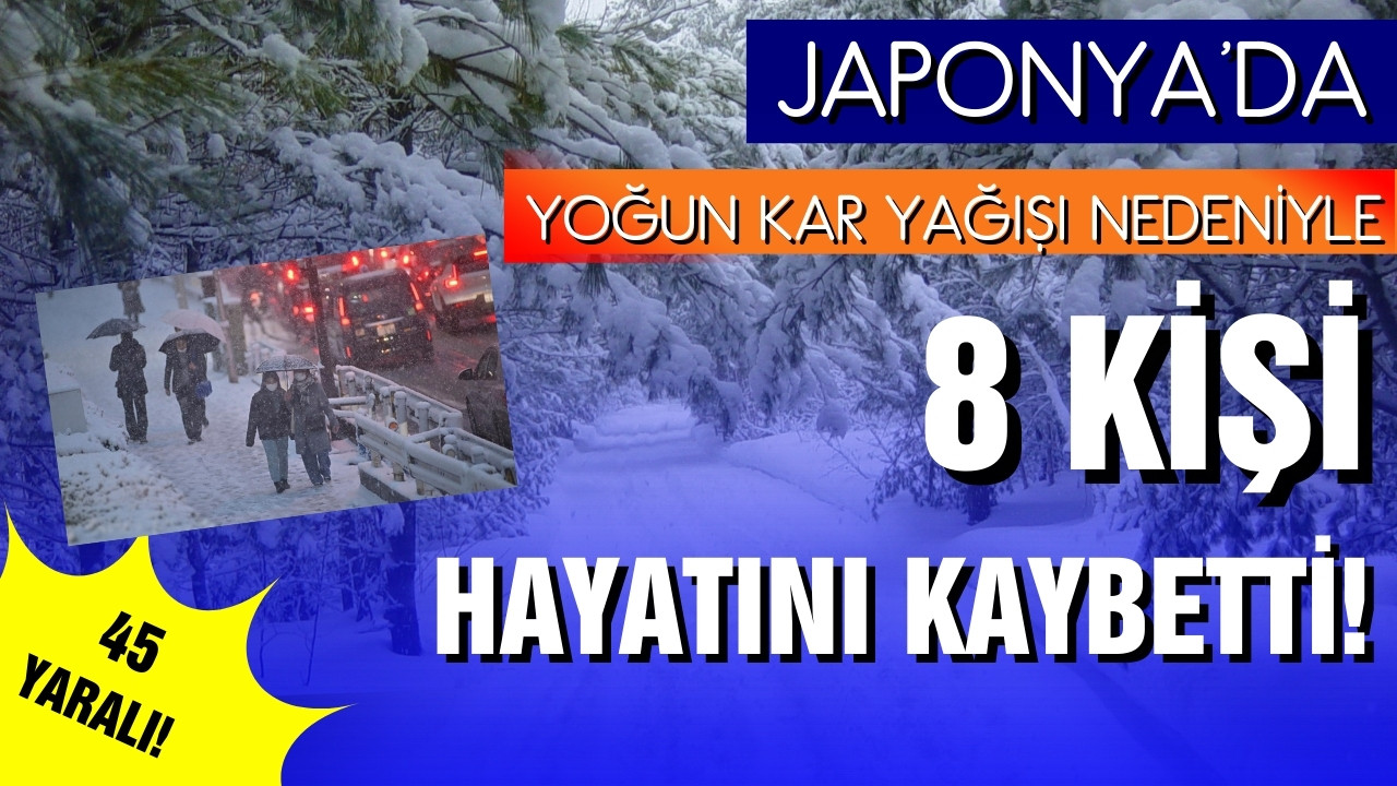 Japonya'da yoğun kar yağışı: 8 ölü 45 yaralı